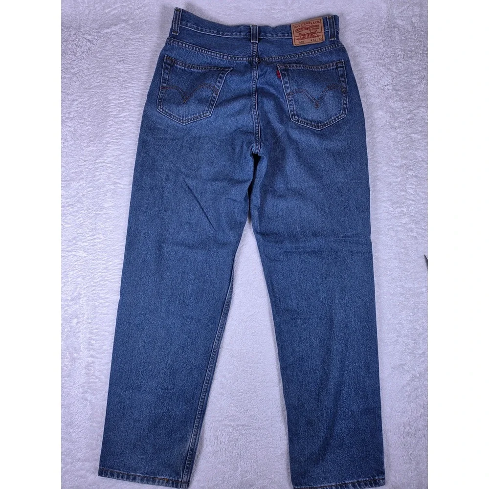 Levi's 560 Comfort Fit Mens 34/32 Blue Denim Relaxed Tapered Jeans 005604886